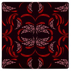 Floral Folk Damask Pattern Fantasy Flowers Floral Geometric Fantasy Uv Print Square Tile Coaster  by Eskimos