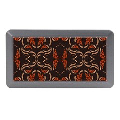 Floral Folk Damask Pattern Fantasy Flowers Floral Geometric Fantasy Memory Card Reader (mini) by Eskimos