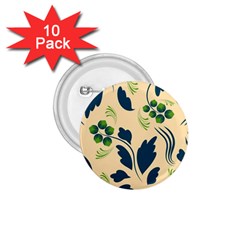 Folk Flowers Print Floral Pattern Ethnic Art 1 75  Buttons (10 Pack) by Eskimos