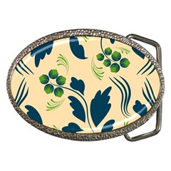 Folk Flowers Print Floral Pattern Ethnic Art Belt Buckles by Eskimos