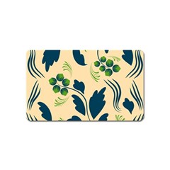 Folk Flowers Print Floral Pattern Ethnic Art Magnet (name Card) by Eskimos