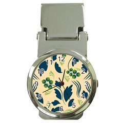 Folk Flowers Print Floral Pattern Ethnic Art Money Clip Watches by Eskimos