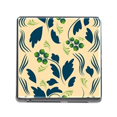 Folk Flowers Print Floral Pattern Ethnic Art Memory Card Reader (square 5 Slot) by Eskimos