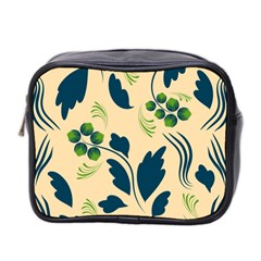 Folk Flowers Print Floral Pattern Ethnic Art Mini Toiletries Bag (two Sides) by Eskimos