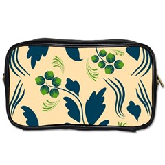 Folk Flowers Print Floral Pattern Ethnic Art Toiletries Bag (one Side) by Eskimos