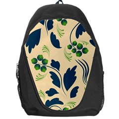 Folk Flowers Print Floral Pattern Ethnic Art Backpack Bag by Eskimos