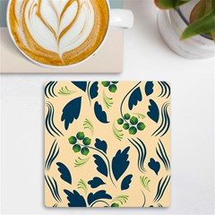 Folk Flowers Print Floral Pattern Ethnic Art Uv Print Square Tile Coaster 