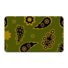 Floral Pattern Paisley Style Paisley Print  Doodle Background Magnet (rectangular) by Eskimos