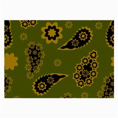 Floral Pattern Paisley Style Paisley Print  Doodle Background Large Glasses Cloth (2 Sides) by Eskimos