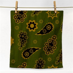 Floral Pattern Paisley Style Paisley Print  Doodle Background Face Towel by Eskimos