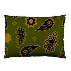 Floral Pattern Paisley Style Paisley Print  Doodle Background Pillow Case by Eskimos