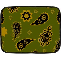 Floral Pattern Paisley Style Paisley Print  Doodle Background Fleece Blanket (mini) by Eskimos