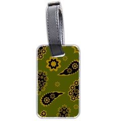 Floral Pattern Paisley Style Paisley Print  Doodle Background Luggage Tag (two Sides) by Eskimos