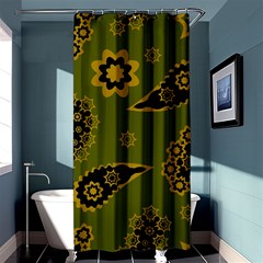 Floral Pattern Paisley Style Paisley Print  Doodle Background Shower Curtain 36  X 72  (stall)  by Eskimos