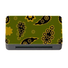 Floral Pattern Paisley Style Paisley Print  Doodle Background Memory Card Reader With Cf by Eskimos