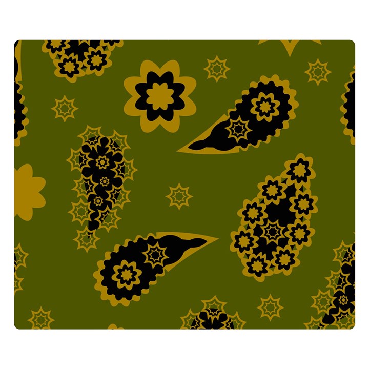 Floral pattern paisley style Paisley print. Doodle background Double Sided Flano Blanket (Small) 