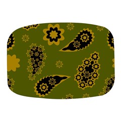 Floral Pattern Paisley Style Paisley Print  Doodle Background Mini Square Pill Box