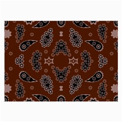 Floral Pattern Paisley Style Paisley Print  Doodle Background Large Glasses Cloth (2 Sides) by Eskimos