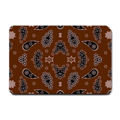 Floral Pattern Paisley Style Paisley Print  Doodle Background Small Doormat  by Eskimos