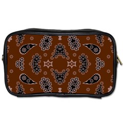 Floral Pattern Paisley Style Paisley Print  Doodle Background Toiletries Bag (one Side) by Eskimos