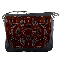 Floral Pattern Paisley Style Paisley Print  Doodle Background Messenger Bag by Eskimos