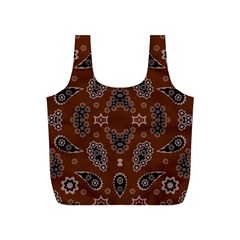 Floral Pattern Paisley Style Paisley Print  Doodle Background Full Print Recycle Bag (s)