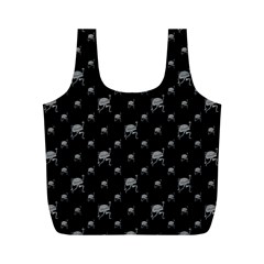 Grey And Black Alien Dancing Girls Drawing Pattern Full Print Recycle Bag (m) by dflcprintsclothing