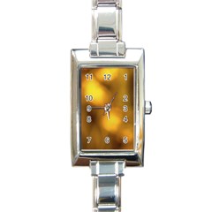 Orange Vibrant Abstract Rectangle Italian Charm Watch by DimitriosArt