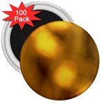 Orange Vibrant Abstract 3  Magnets (100 pack) Front