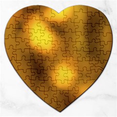 Orange Vibrant Abstract Jigsaw Puzzle (heart) by DimitriosArt