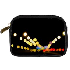 City Lights Series No3 Digital Camera Leather Case by DimitriosArt