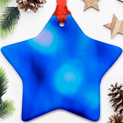 Blue Vibrant Abstract Ornament (star) by DimitriosArt