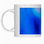 Blue Vibrant Abstract White Mugs Left