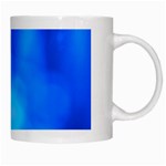 Blue Vibrant Abstract White Mugs Right