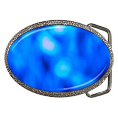 Blue Vibrant Abstract Belt Buckles by DimitriosArt