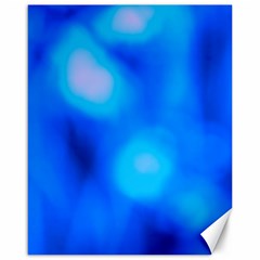 Blue Vibrant Abstract Canvas 16  X 20  by DimitriosArt