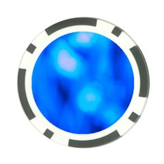 Blue Vibrant Abstract Poker Chip Card Guard