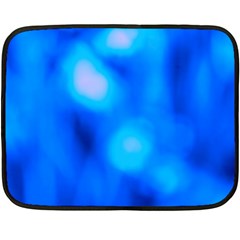 Blue Vibrant Abstract Fleece Blanket (mini)