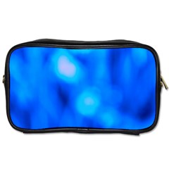 Blue Vibrant Abstract Toiletries Bag (two Sides)