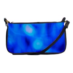 Blue Vibrant Abstract Shoulder Clutch Bag