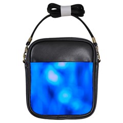 Blue Vibrant Abstract Girls Sling Bag