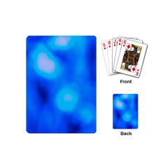 Blue Vibrant Abstract Playing Cards Single Design (mini) by DimitriosArt