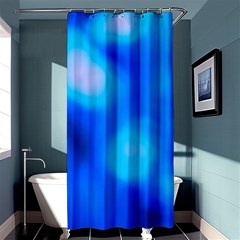 Blue Vibrant Abstract Shower Curtain 36  X 72  (stall) 