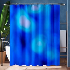 Blue Vibrant Abstract Shower Curtain 60  X 72  (medium)  by DimitriosArt