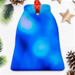 Blue Vibrant Abstract Ornament (Bell) Front