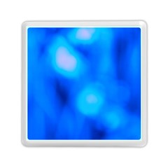 Blue Vibrant Abstract Memory Card Reader (square) by DimitriosArt