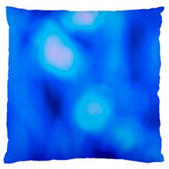 Blue Vibrant Abstract Standard Flano Cushion Case (two Sides) by DimitriosArt