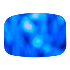 Blue Vibrant Abstract Mini Square Pill Box by DimitriosArt