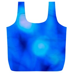 Blue Vibrant Abstract Full Print Recycle Bag (xxxl) by DimitriosArt