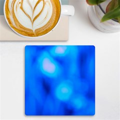 Blue Vibrant Abstract Uv Print Square Tile Coaster  by DimitriosArt